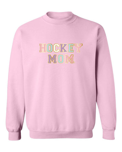 "Hockey Mom" Varsity Unisex Crewneck Sweatshirt