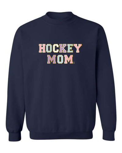 "Hockey Mom" Varsity Unisex Crewneck Sweatshirt