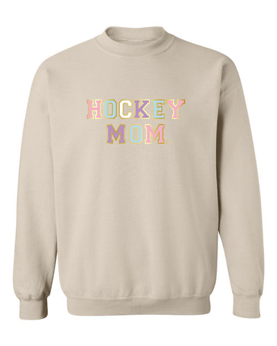 "Hockey Mom" Varsity Unisex Crewneck Sweatshirt