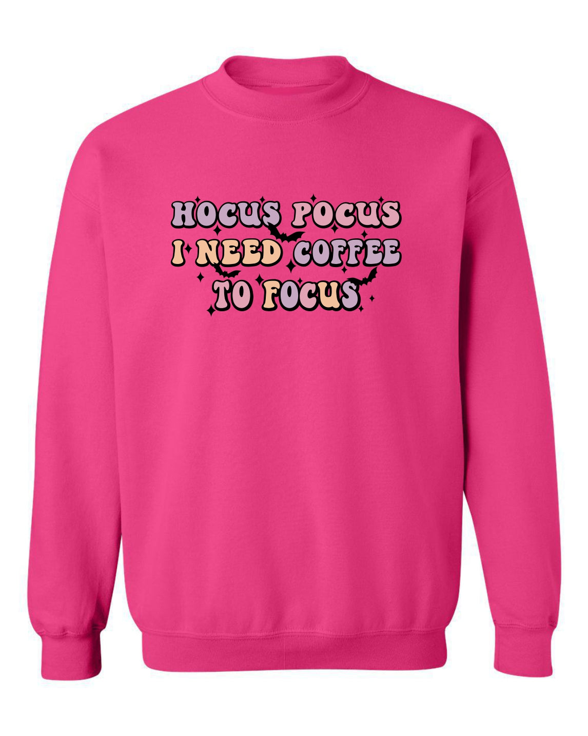 "Hocus Pocus I Need Coffee To Focus" Unisex Crewneck Sweatshirt
