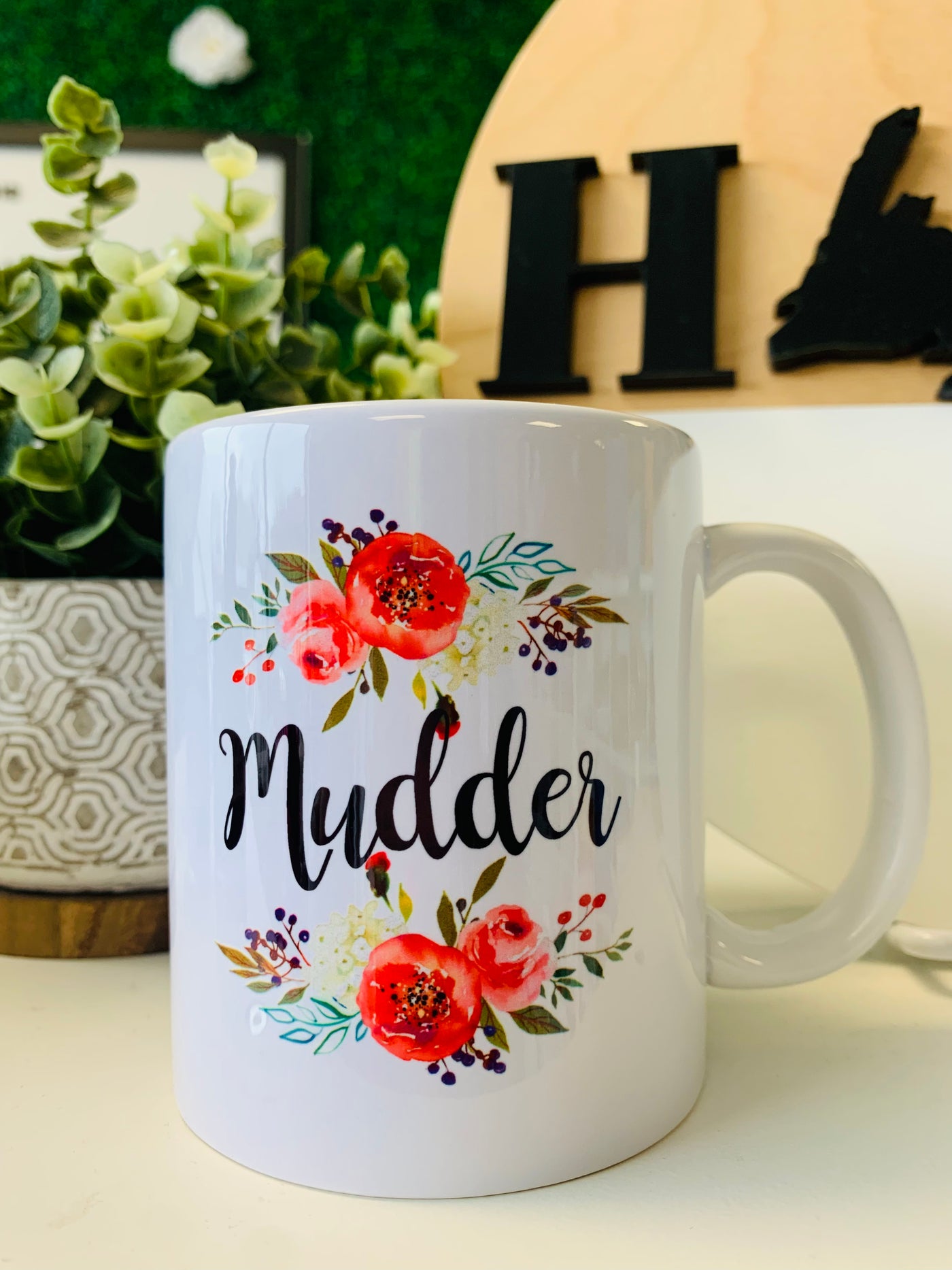 "Mudder" Floral 11oz Mug