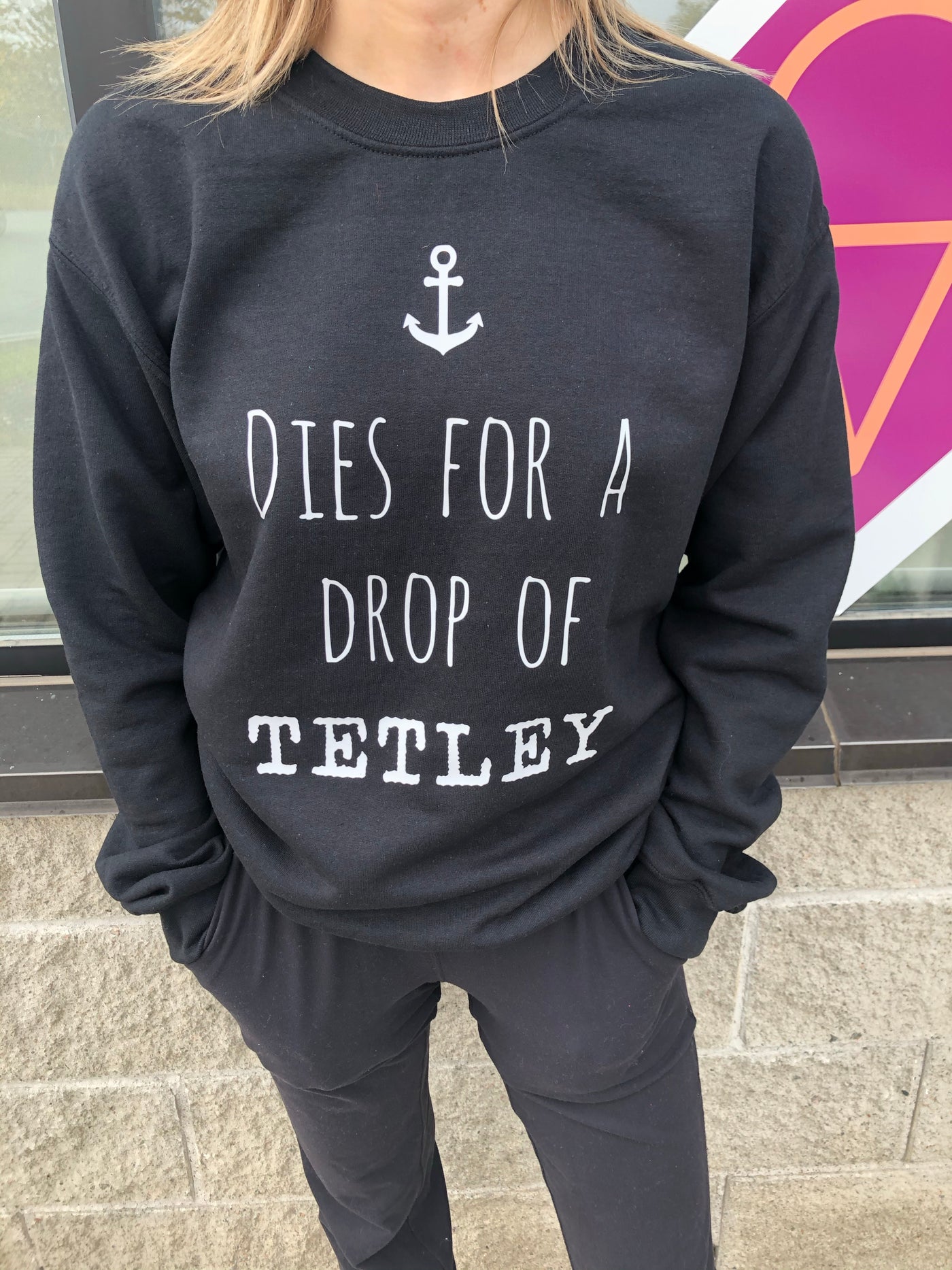 "Dies For a Drop of Tetley" Unisex Crewneck Sweatshirt