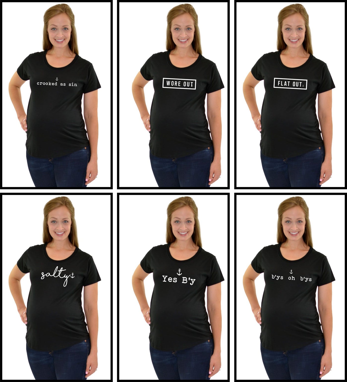 Saltwater Designs Sayings Maternity T-Shirt
