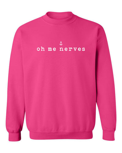 "Oh Me Nerves" Unisex Crewneck Sweatshirt