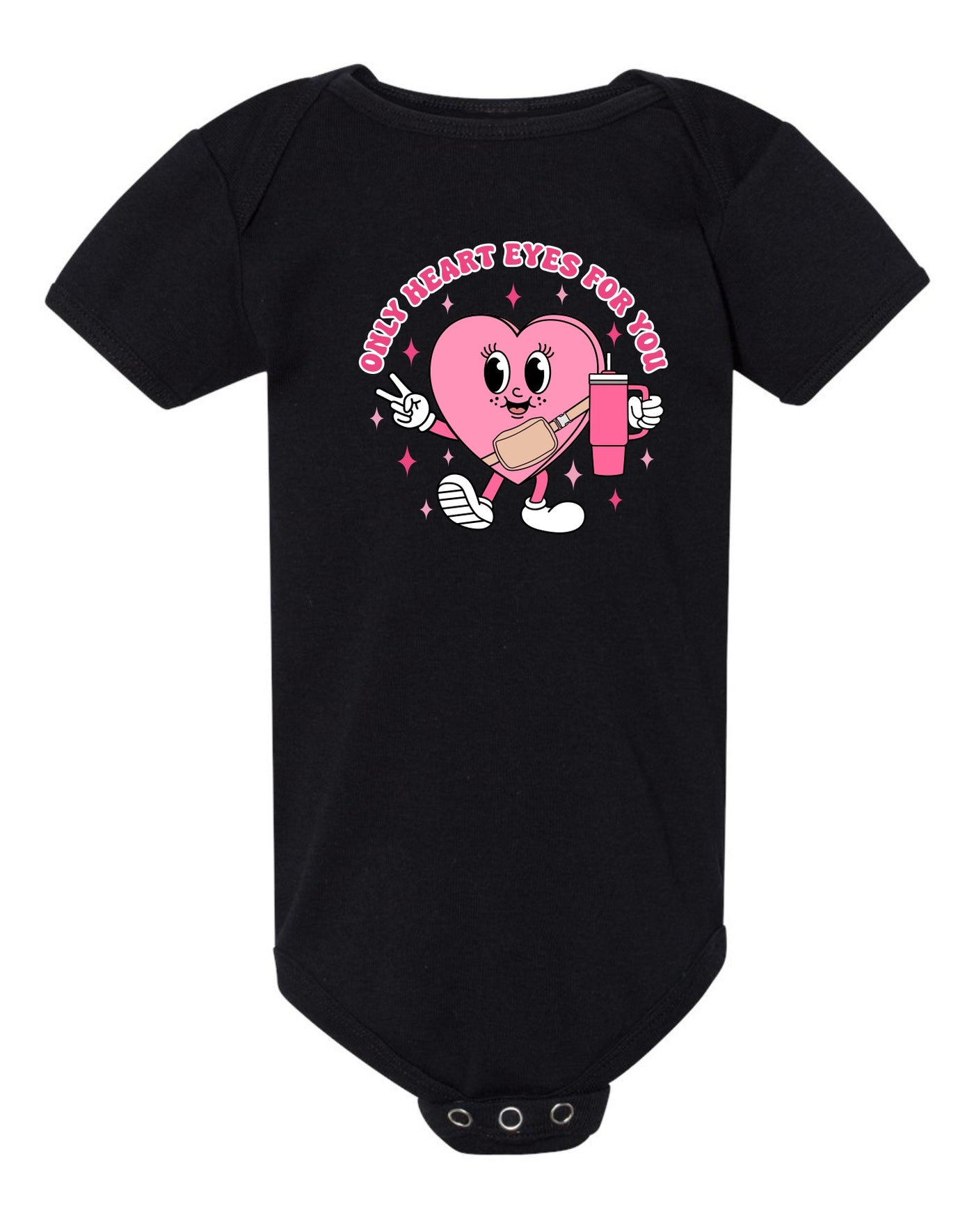 "Heart Eyes Only For You" Onesie