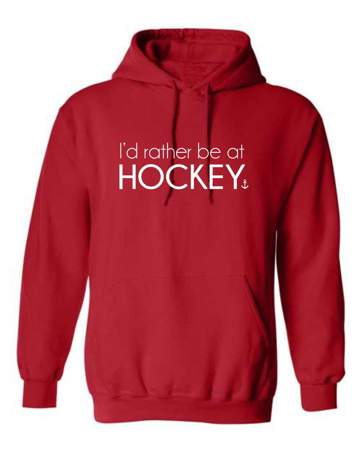"I'd Rather Be At Hockey" Unisex Hoodie