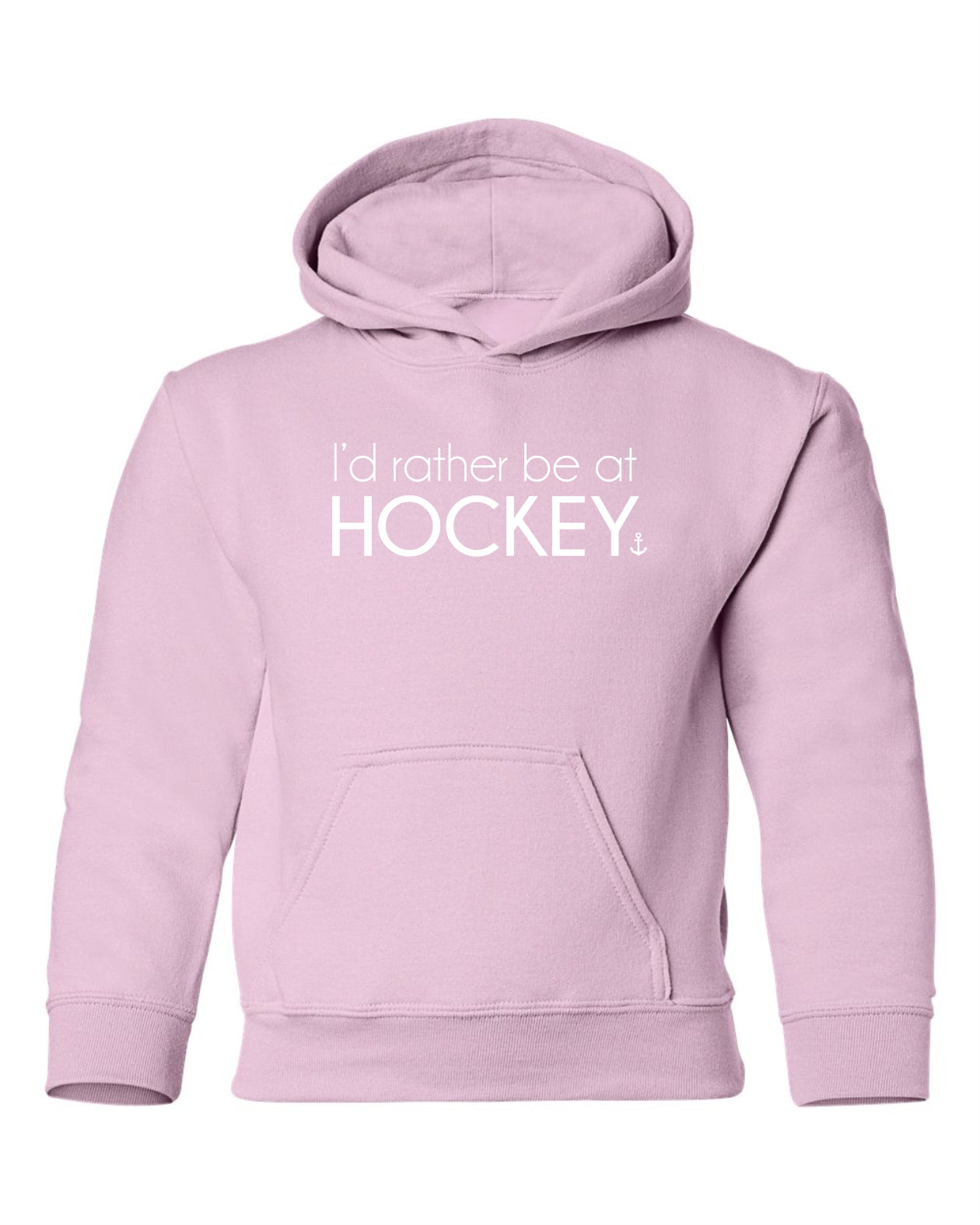 "I'd Rather Be At Hockey" Youth Hoodie
