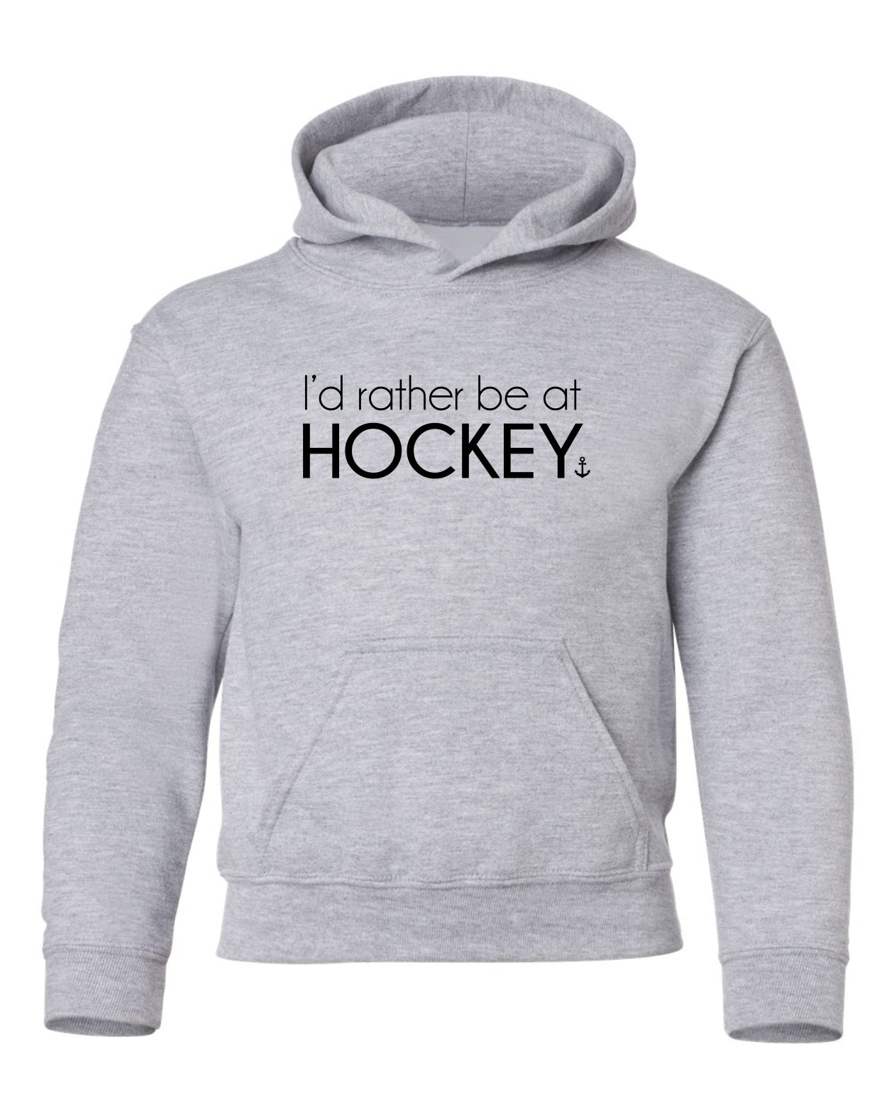 "I'd Rather Be At Hockey" Youth Hoodie