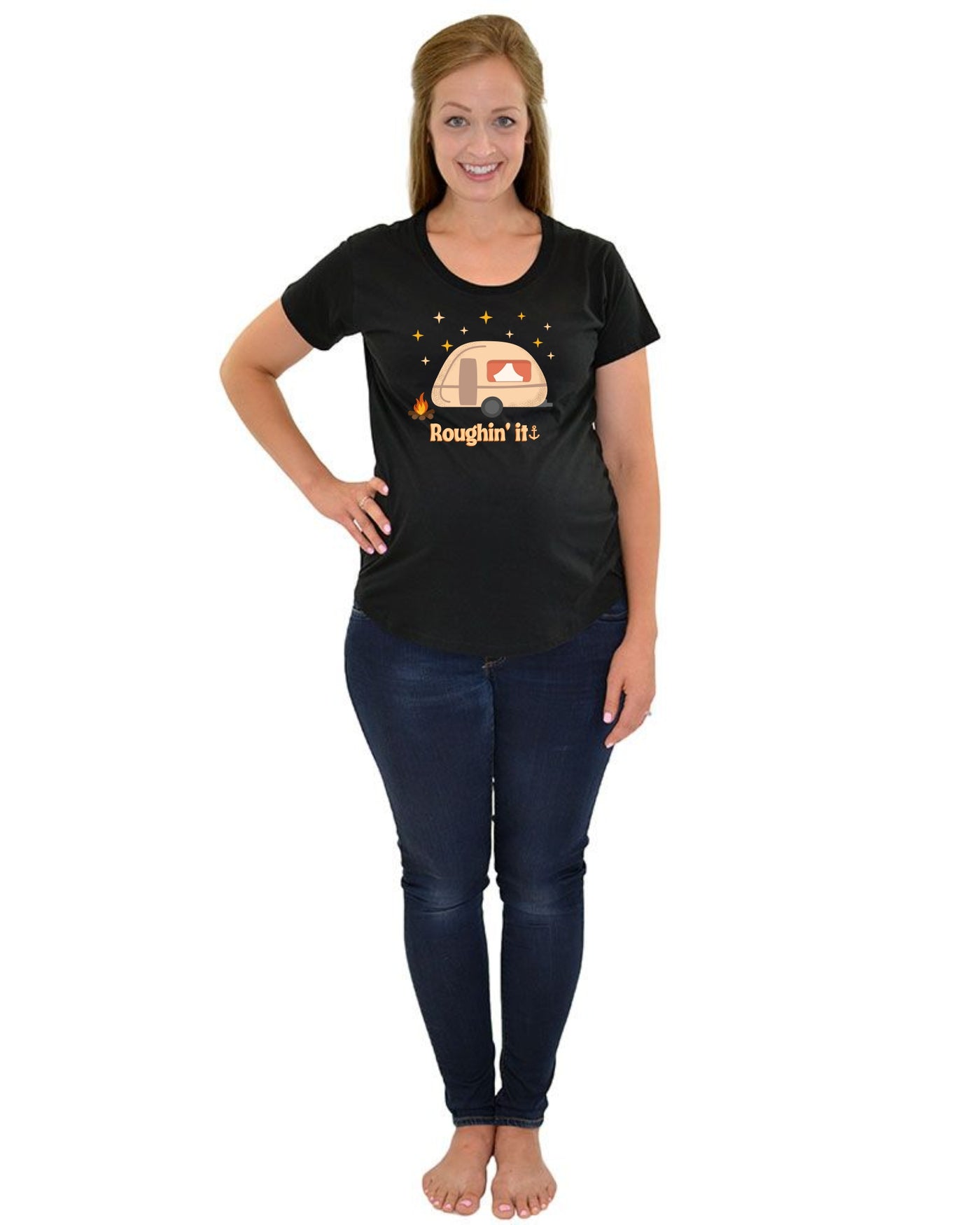 "Roughin' It" Maternity T-Shirt