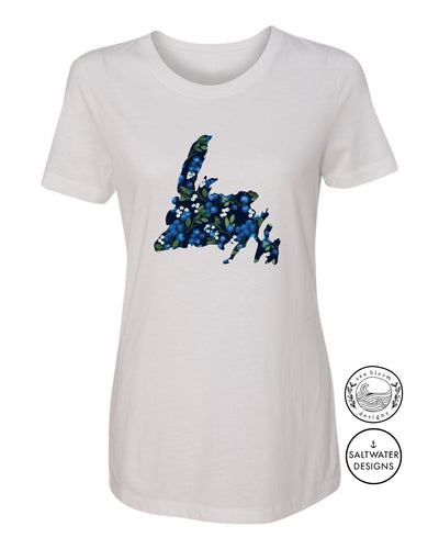 Sea Bloom Designs Blueberry Newfoundland Map T-Shirt