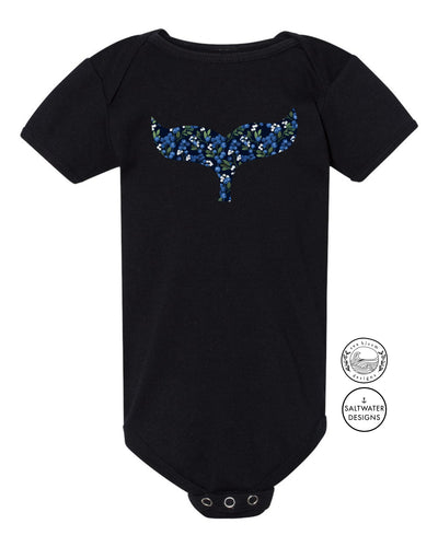 Sea Bloom Designs Blueberry Whale Tail Onesie