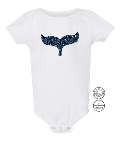 Sea Bloom Designs Blueberry Whale Tail Onesie