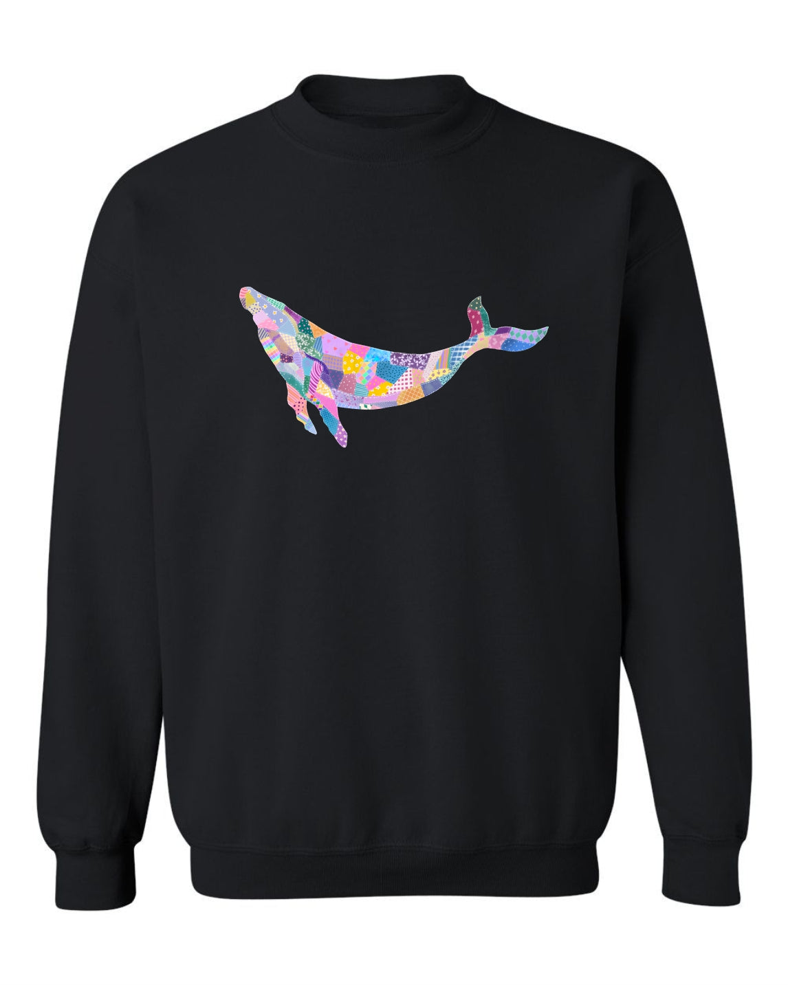 Sea Bloom Designs "Quilted Whale" Unisex Crewneck Sweatshirt