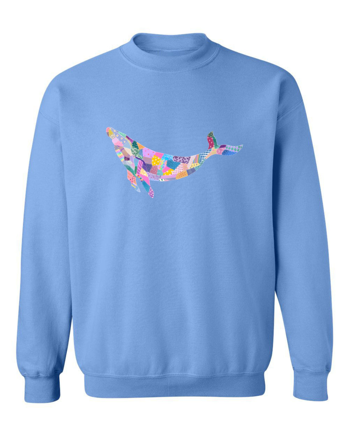 Sea Bloom Designs "Quilted Whale" Unisex Crewneck Sweatshirt