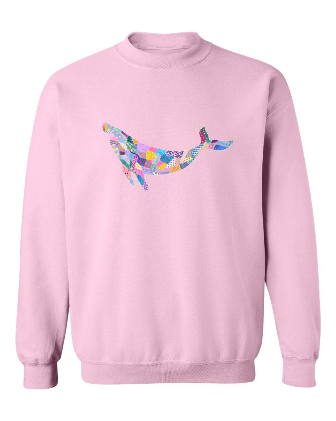 Sea Bloom Designs "Quilted Whale" Unisex Crewneck Sweatshirt
