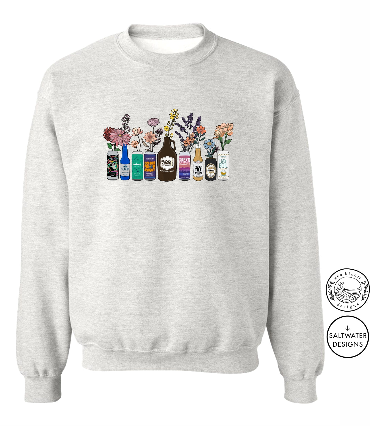 Sea Bloom Designs Local Beer Unisex Crewneck Sweatshirt
