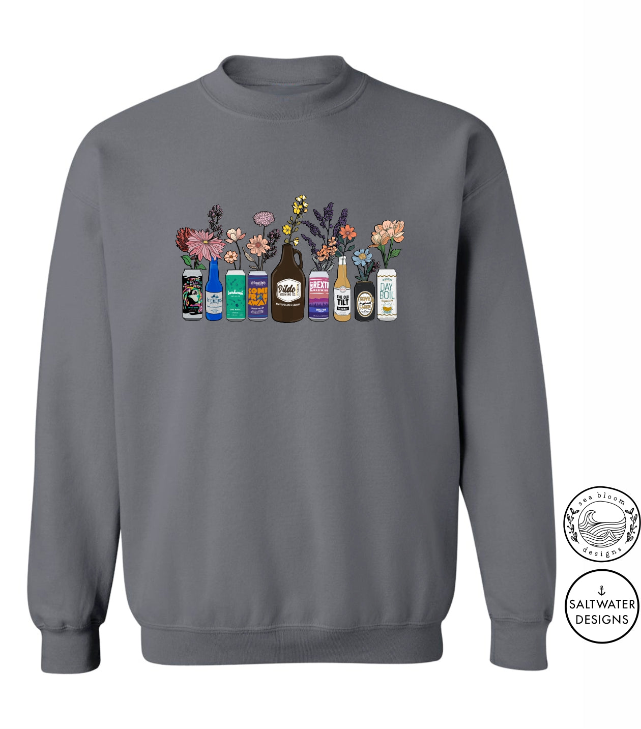 Sea Bloom Designs Local Beer Unisex Crewneck Sweatshirt