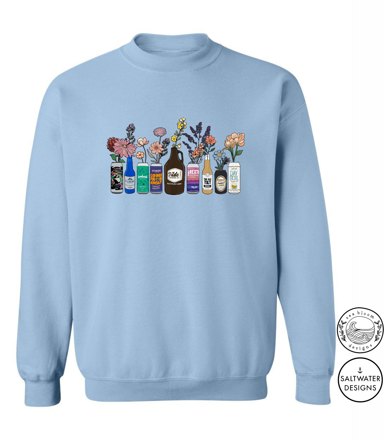 Sea Bloom Designs Local Beer Unisex Crewneck Sweatshirt