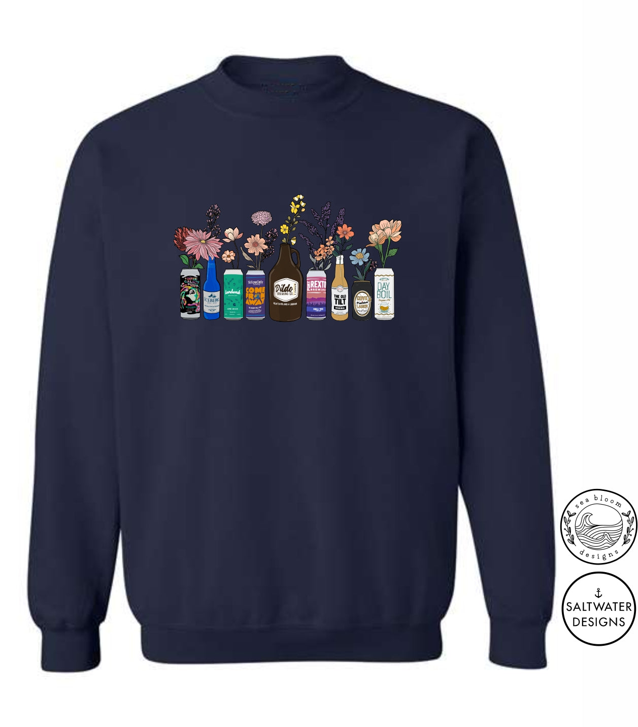 Sea Bloom Designs Local Beer Unisex Crewneck Sweatshirt