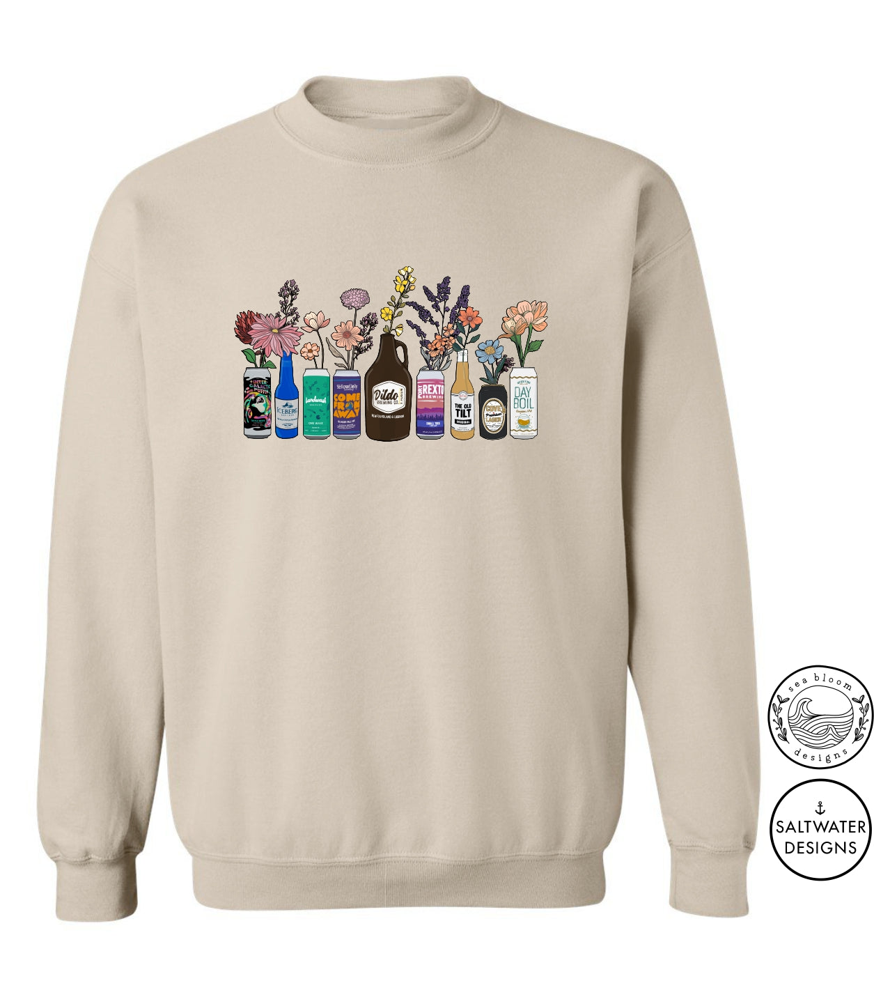 Sea Bloom Designs Local Beer Unisex Crewneck Sweatshirt