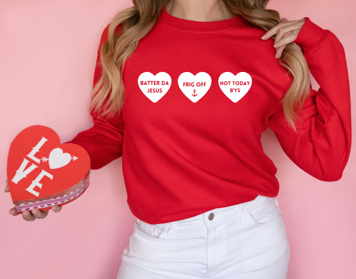 "Three Hearts” Unisex Crewneck Sweatshirt