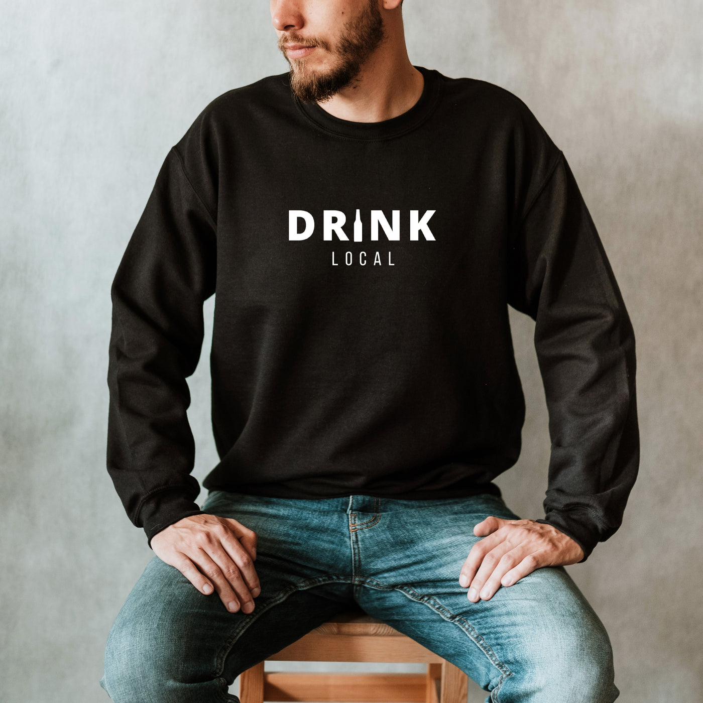 "Drink Local" Unisex Crewneck Sweatshirt