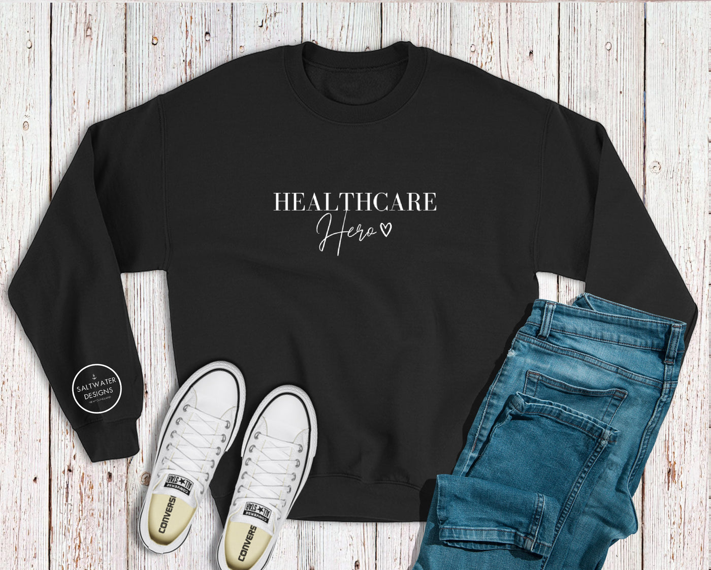 "Healthcare Hero" Unisex Crewneck Sweatshirt
