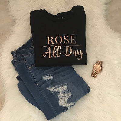 "Rose All Day" Unisex Crewneck Sweatshirt