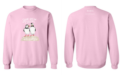 Amy Adams "Some Day on Clothes" Puffin Pair Unisex Crewneck Sweatshirt