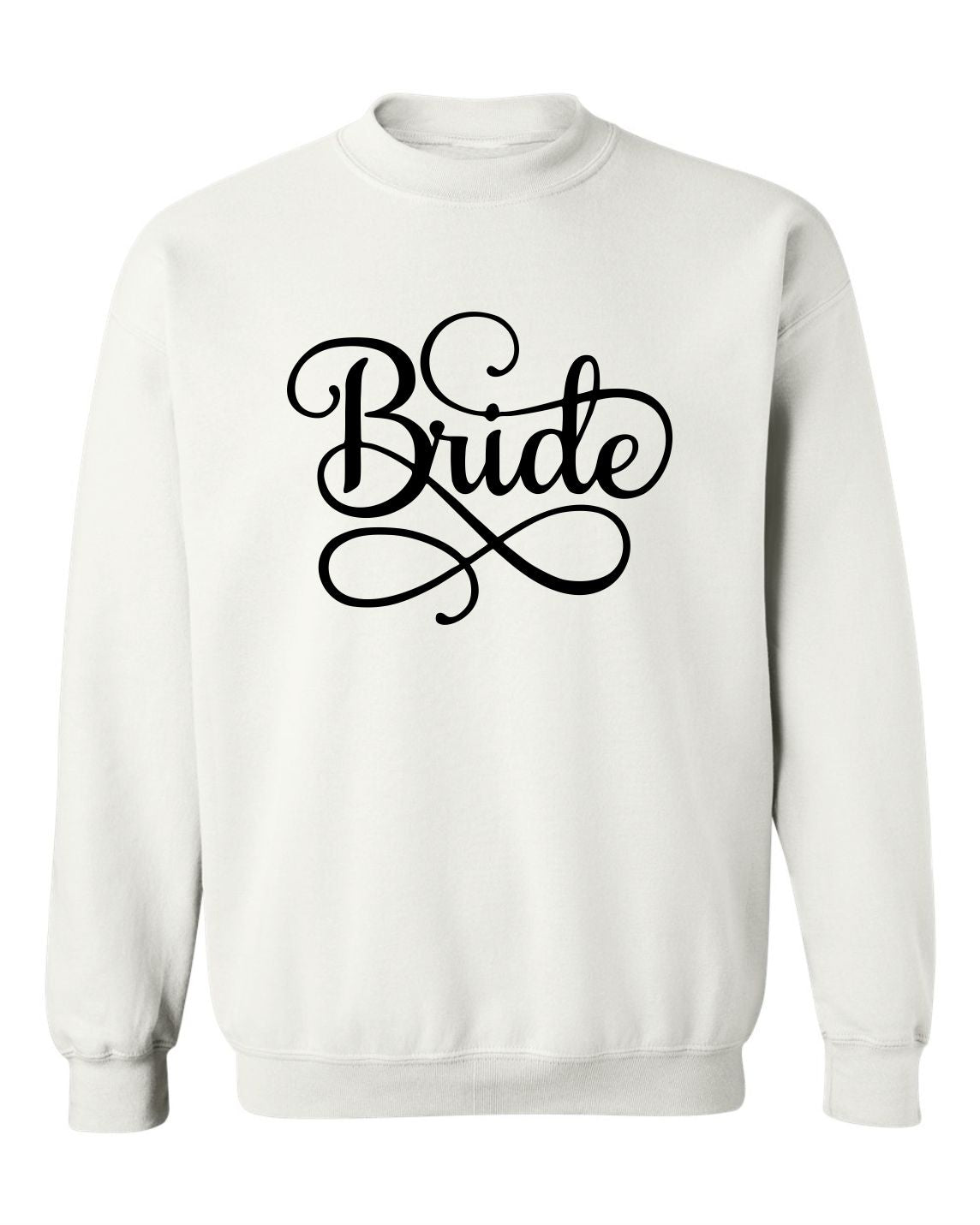 "Bride" (Swirl Design) Unisex Crewneck Sweatshirt