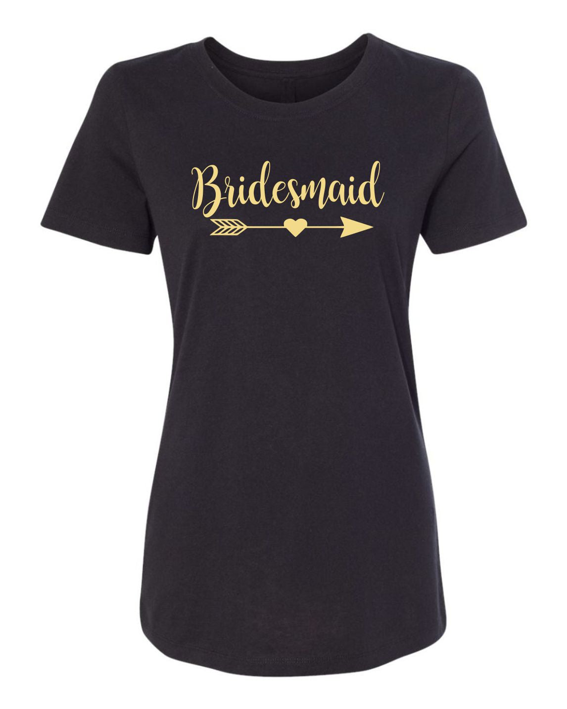 "Bridesmaid" (Arrow Heart Design) T-Shirt