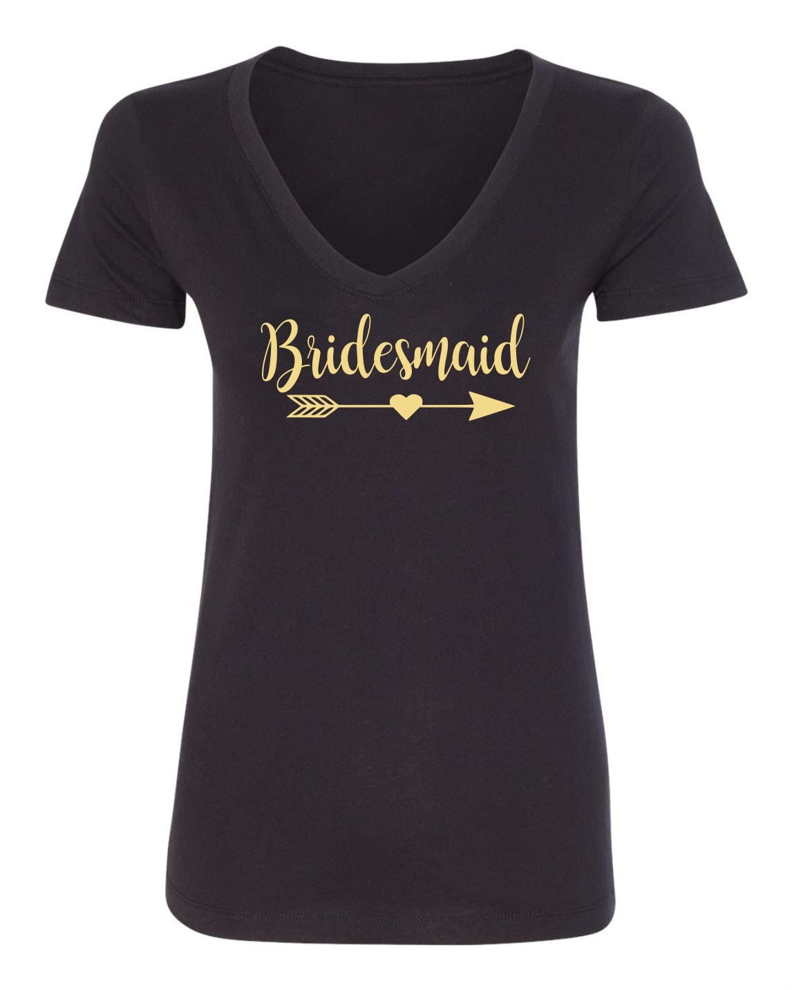 "Bridesmaid" (Arrow Heart Design) T-Shirt