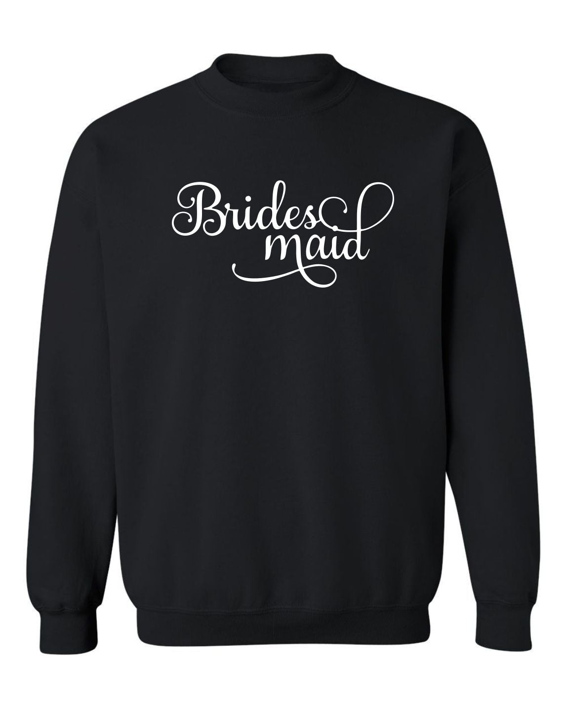 "Bridesmaid" (Swirl Design) Unisex Crewneck Sweatshirt