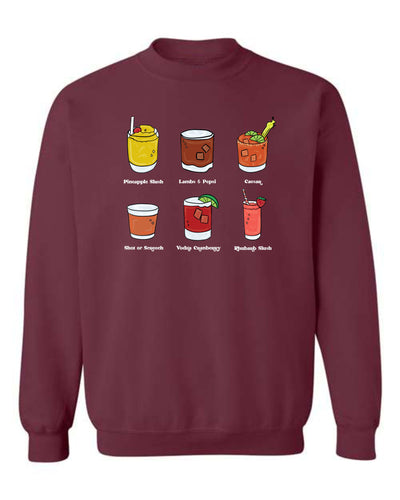 "Classic Drinks" Unisex Crewneck Sweatshirt