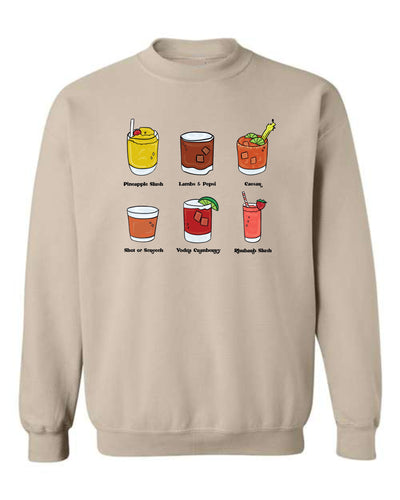 "Classic Drinks" Unisex Crewneck Sweatshirt