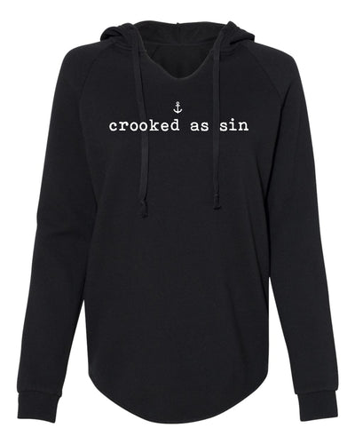 "Crooked As Sin" Ladies' Hoodie