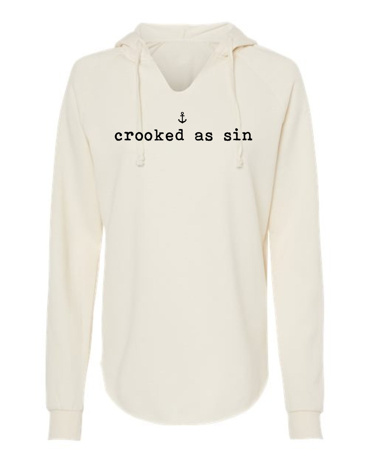 "Crooked As Sin" Ladies' Hoodie