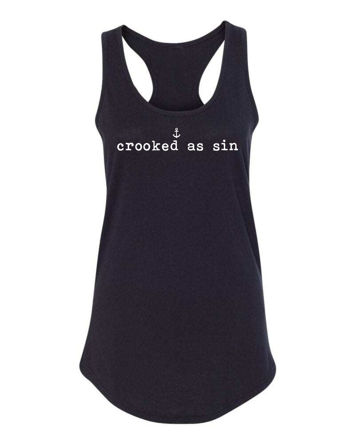 "Crooked As Sin" Ladies' Tank Top