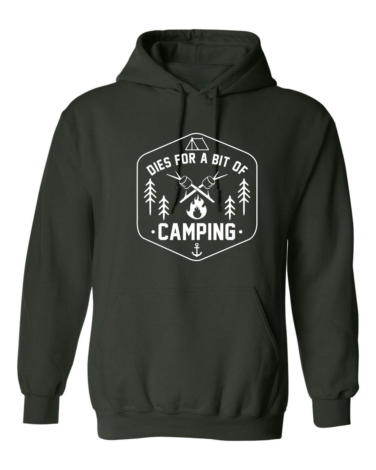 "Dies For A Bit Of Camping" Unisex Hoodie