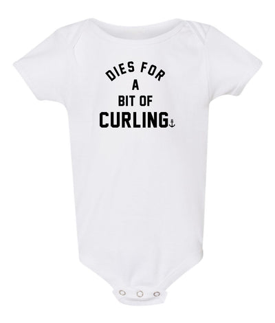 "Dies For A Bit Of Curling" Onesie