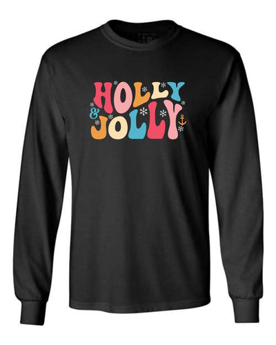 "Holly & Jolly" Unisex Long Sleeve T-Shirt
