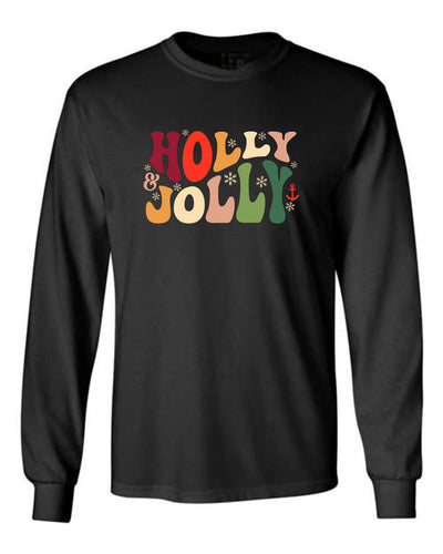 "Holly & Jolly" Unisex Long Sleeve T-Shirt
