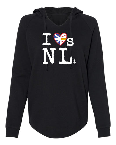 "I Loves NL" Flag Heart Ladies' Hoodie