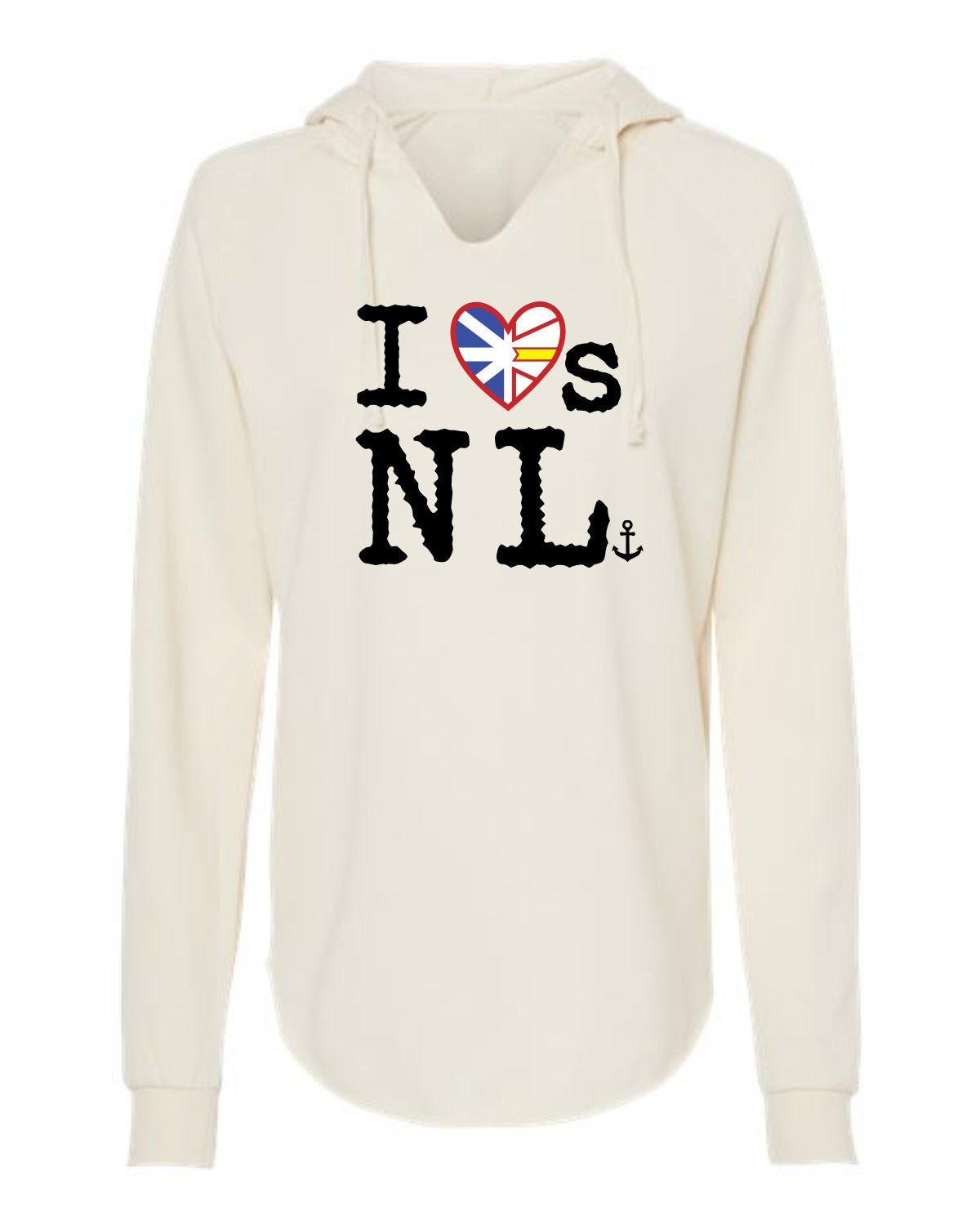 "I Loves NL" Flag Heart Ladies' Hoodie