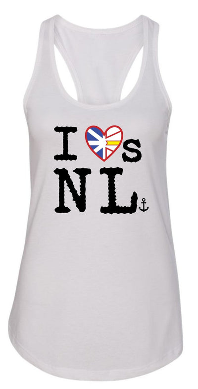 "I Loves NL" Flag Heart Ladies' Tank Top