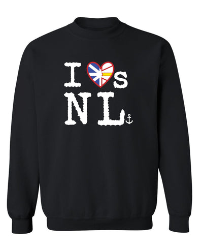 "I Loves NL" Flag Heart Unisex Crewneck Sweatshirt