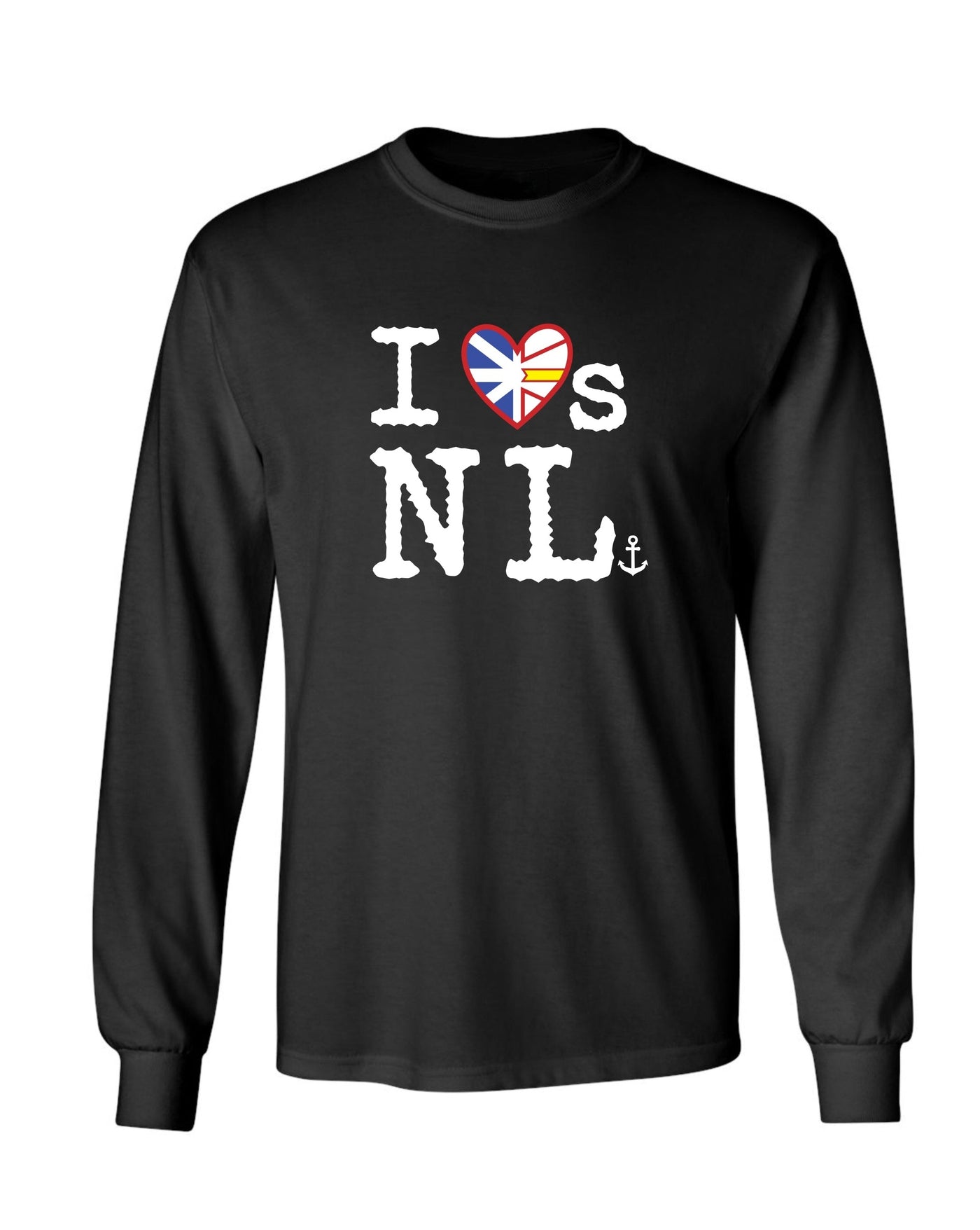 "I Loves NL" Flag Heart Unisex Long Sleeve Shirt