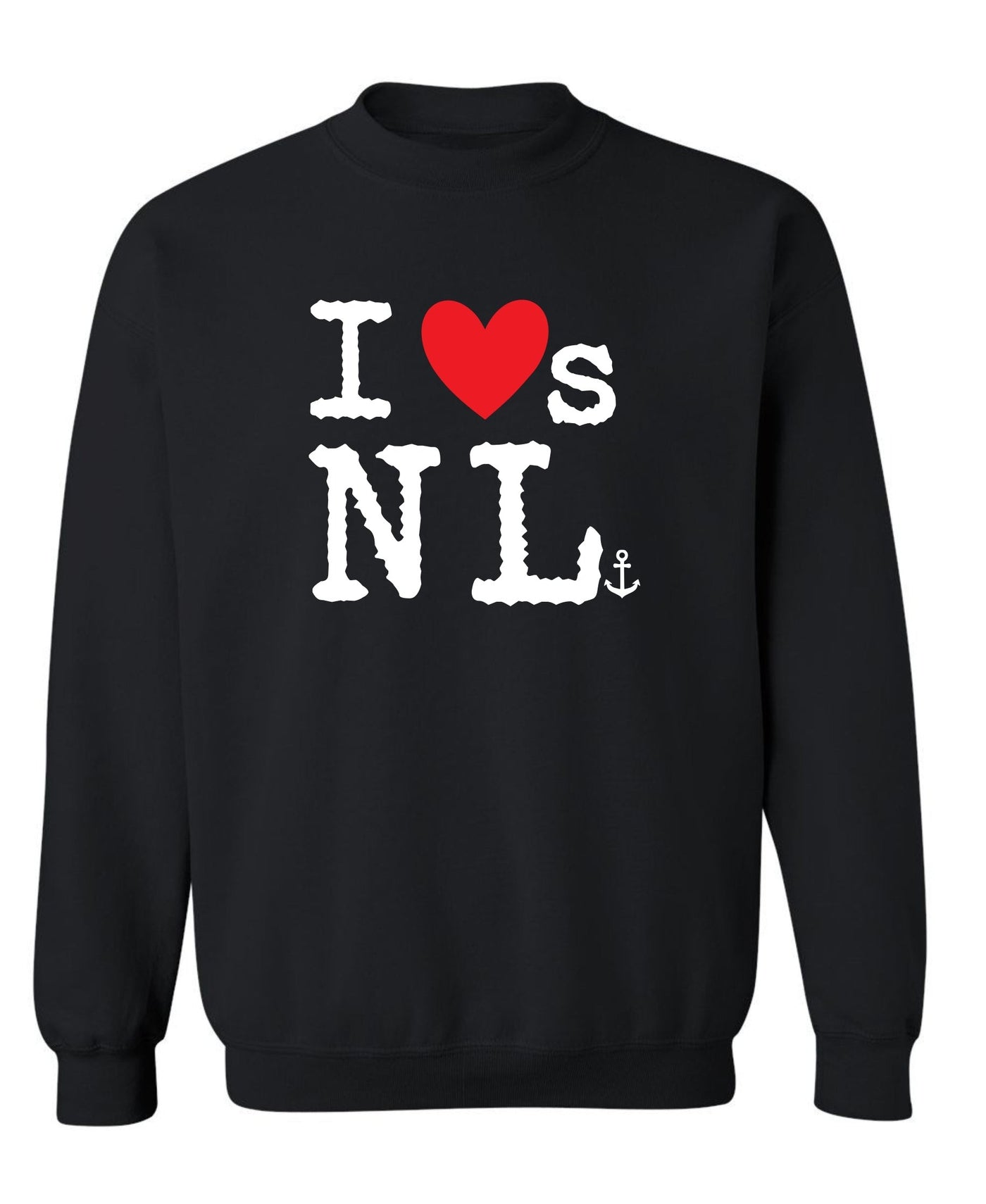 "I Loves NL" Red Heart Unisex Crewneck Sweatshirt
