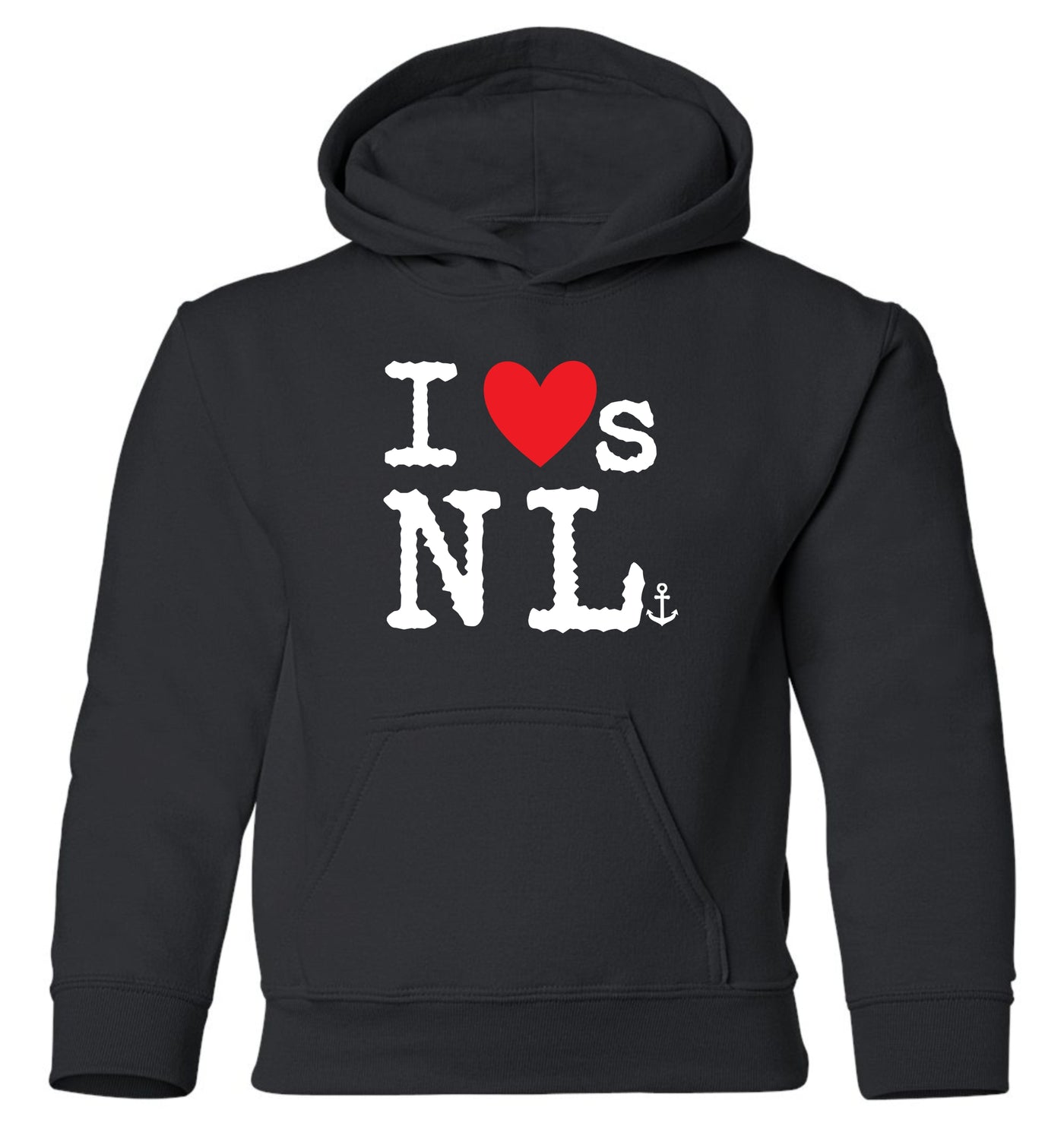 "I Loves NL" Red Heart Youth Hoodie