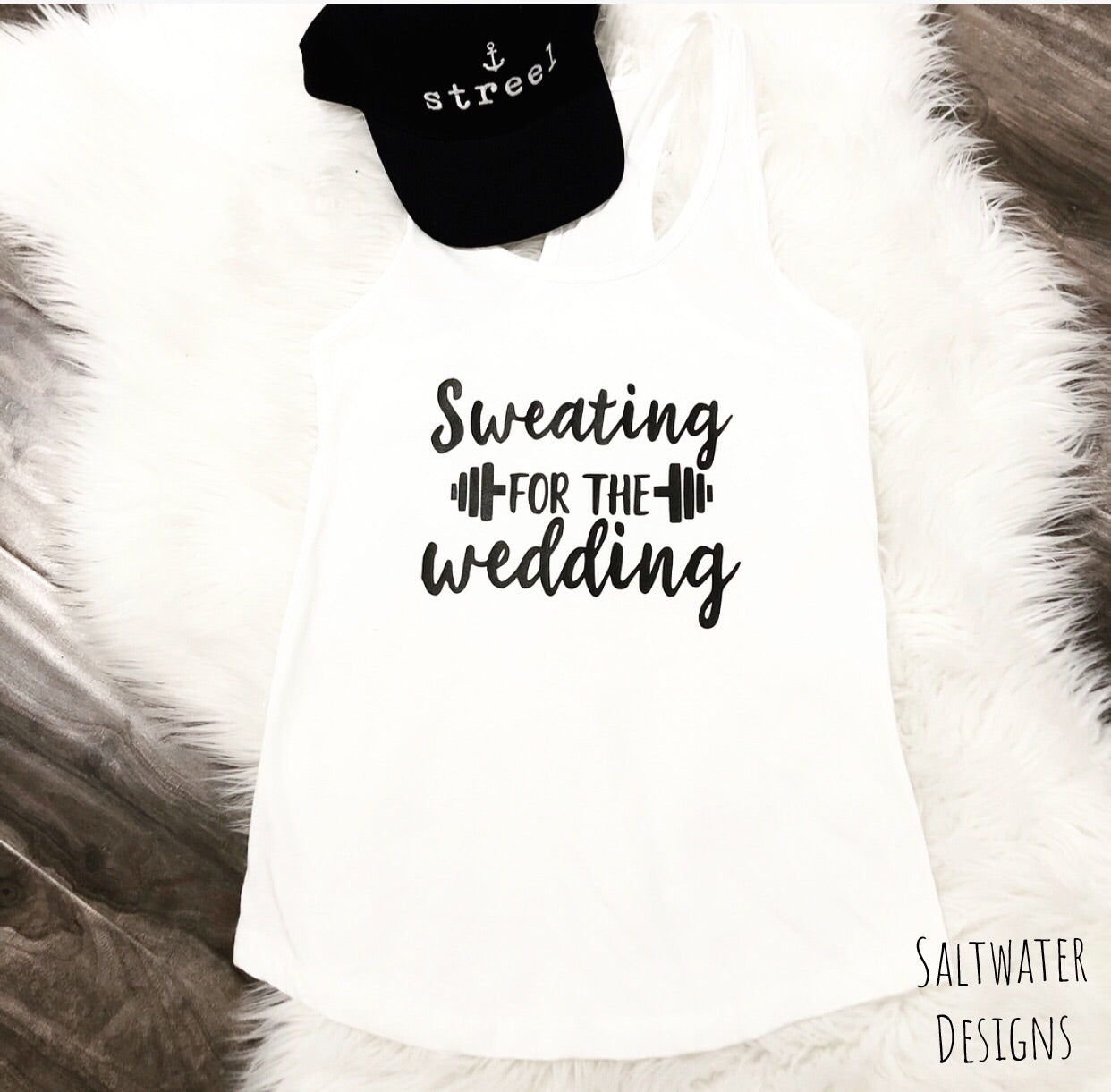 "Sweating For The Wedding" Ladies' Tank top